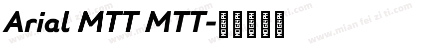Arial MTT MTT字体转换